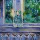 Flasche am Fenster