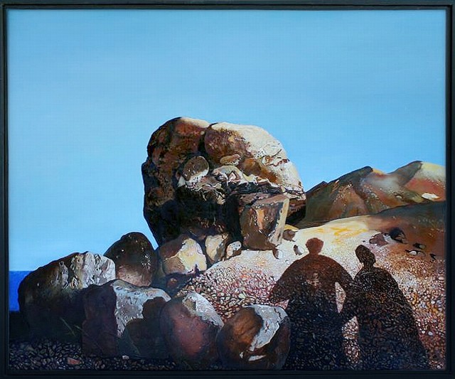 Abendlandschaft mit Schatten, Ernst Marow