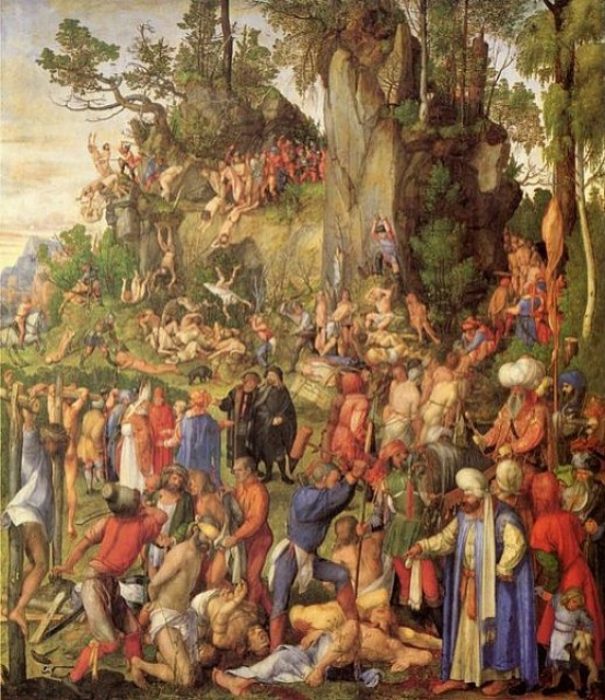 Marter der zehntausend Christen, Albrecht Dürer