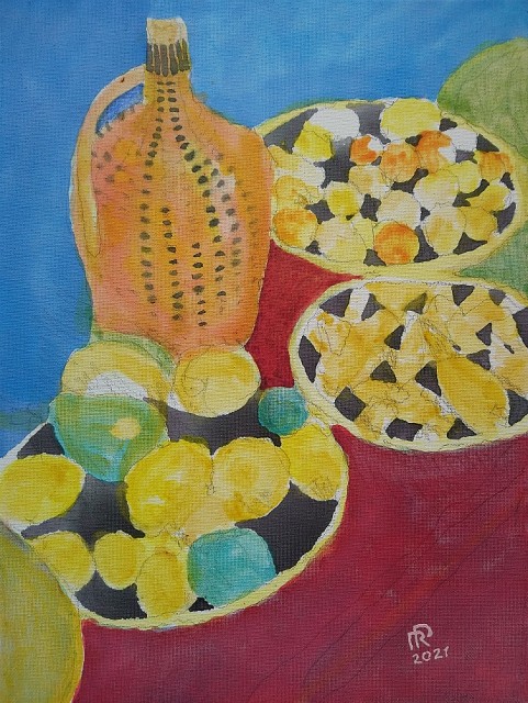 Fruits and Bottle, Reiner Poser