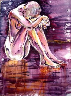 Akt sitzend, Carmen Kroese