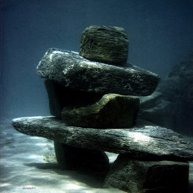 artefakt   temporäre unterwasserskulptur, Karl Dieter Schaller