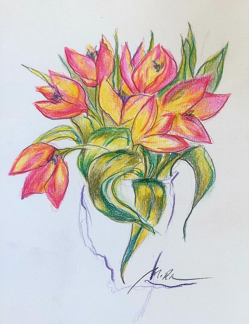 Tulpenstrauß, Monika Riemenschneider