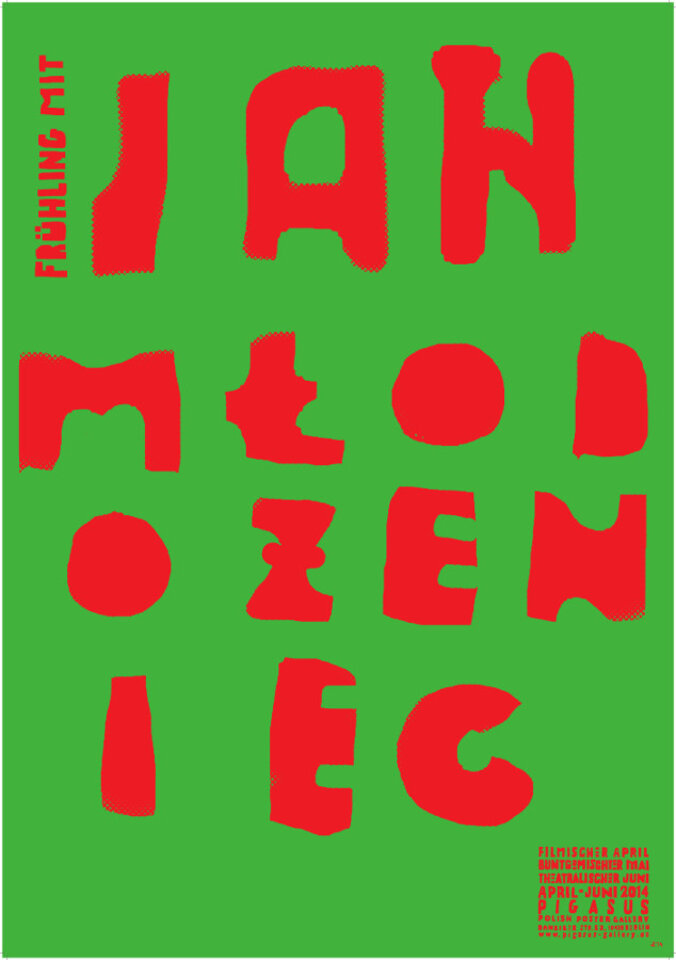 Ausstellung Frühling mit Jan Mlodozeniec - Buntgemischter Mai - Plakatkunst