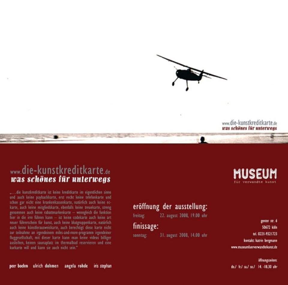 Die Kunstkreditkarte - Was Schönes für unterwegs