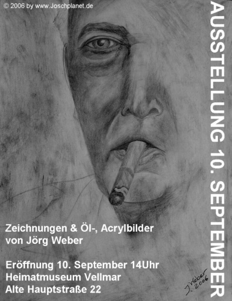 Einzelausstellung von Jörg Weber in Vellmar bei Kassel