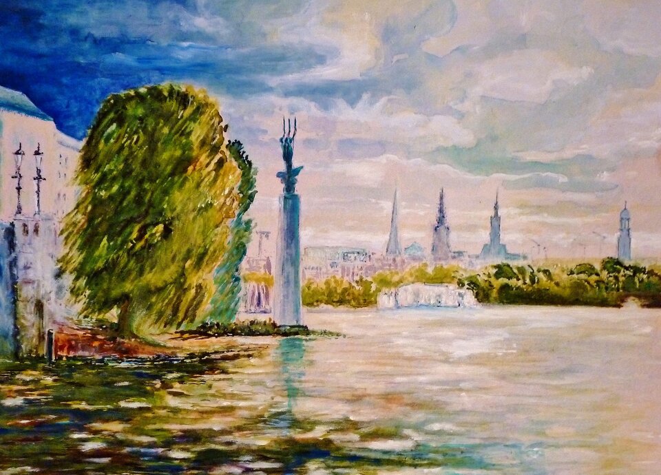 Reflexion der Landschaft