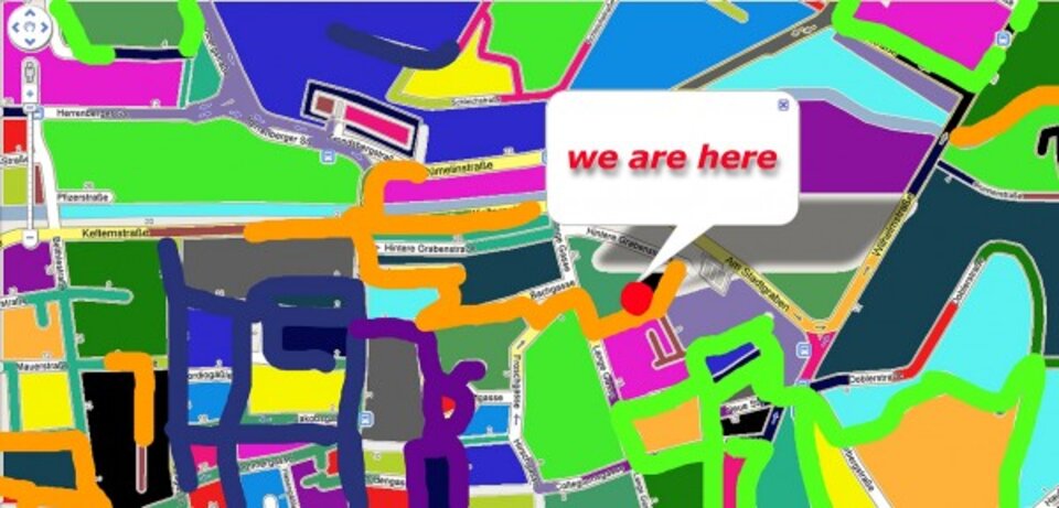 We are here-große Kunstausstellung,Wanderausstellung Tübingen-München