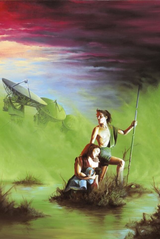 Füttere Sie, füttere sie jetzt, Acryl auf Leinwand, Manuel Gras