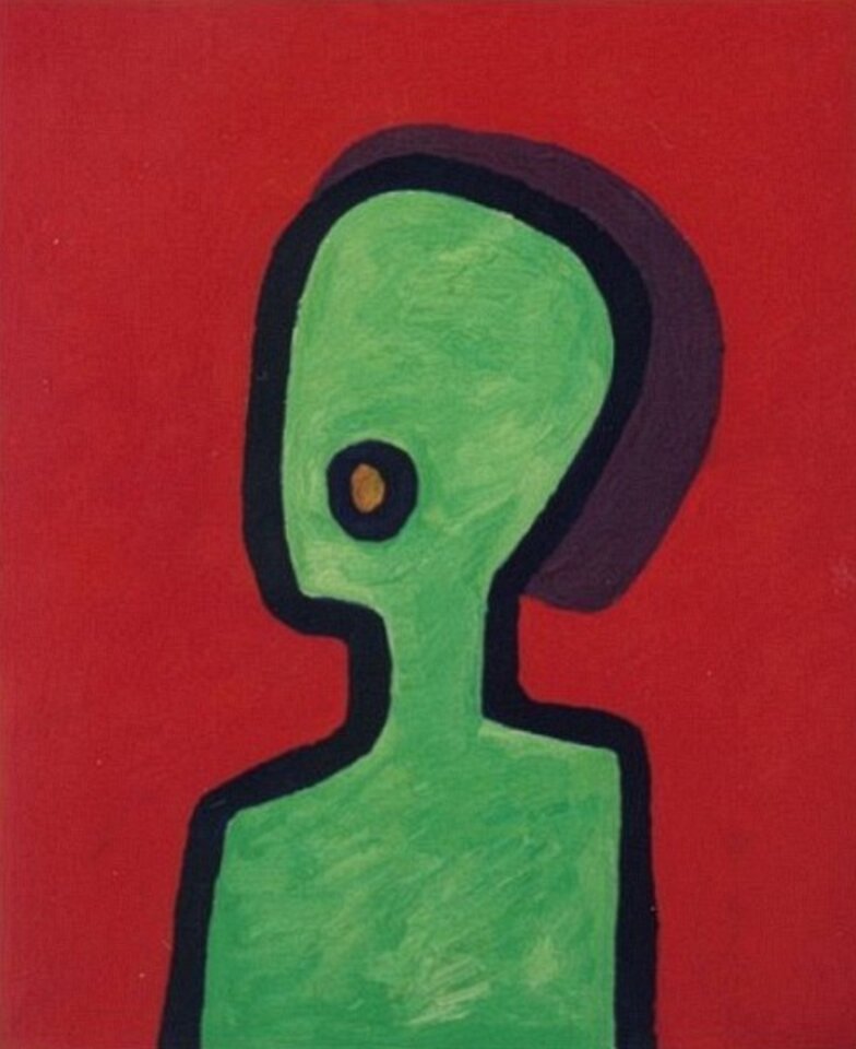 vokalen, Öl auf Leinwand, Wolfgang Pinter