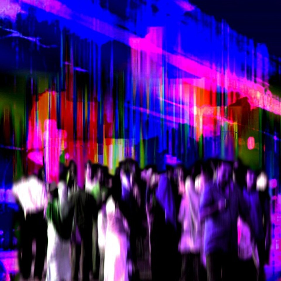 Zyklus Metropolis 33818, Digitalkunst auf Karton, José S. Ocón