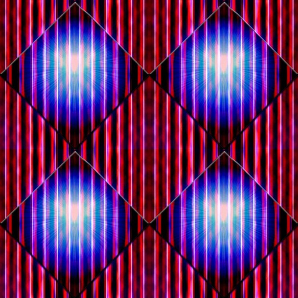 Fensterbild. Mosaik. 33150, Digitalkunst auf Karton, José S. Ocón
