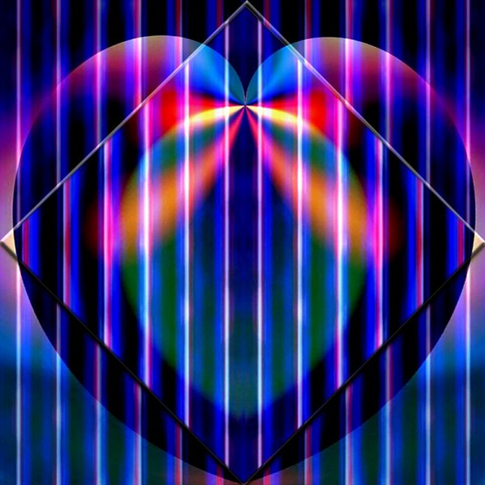 Fensterbild-Mosaik 33130, Digitalkunst auf Karton, José S. Ocón