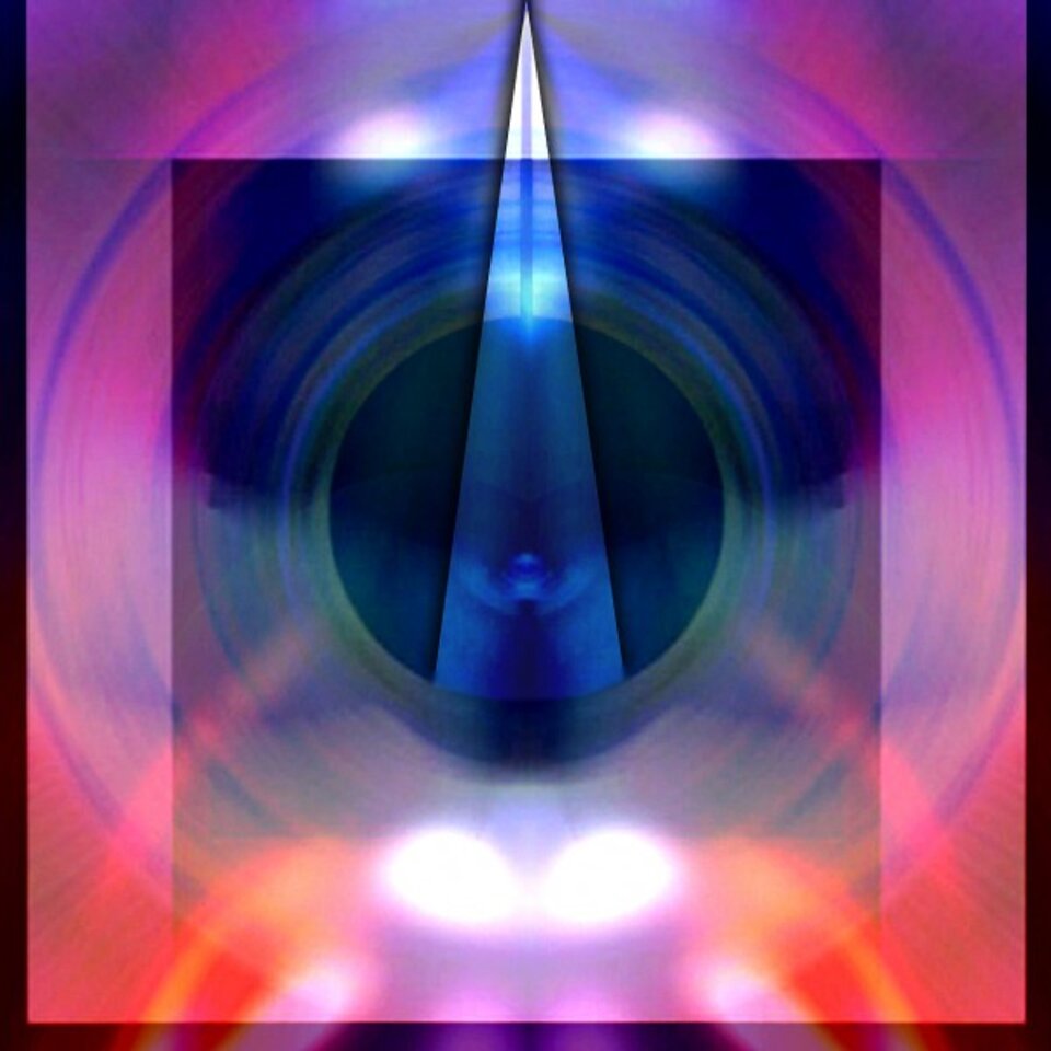 Zyklus Spirituelles 32383, Digitalkunst auf Karton, José S. Ocón