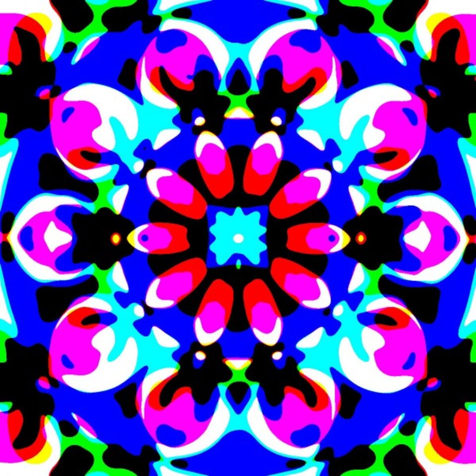 Fensterbild-Mosaik  3100, Digitalkunst auf Karton, José S. Ocón