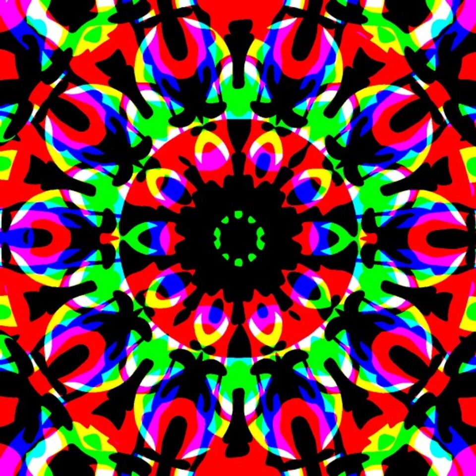 Fensterbild-Mosaik 31509, Digitalkunst auf Karton, José S. Ocón