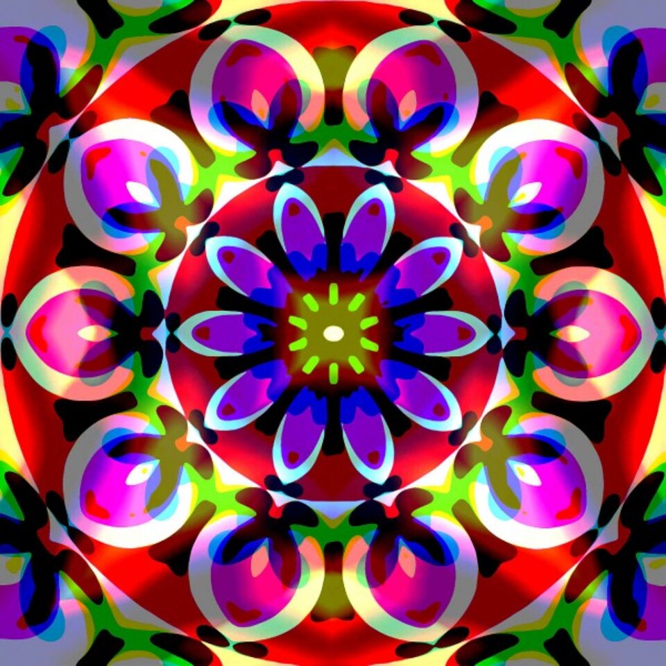 Fensterbild-Mosaik 31861, Digitalkunst auf Karton, José S. Ocón