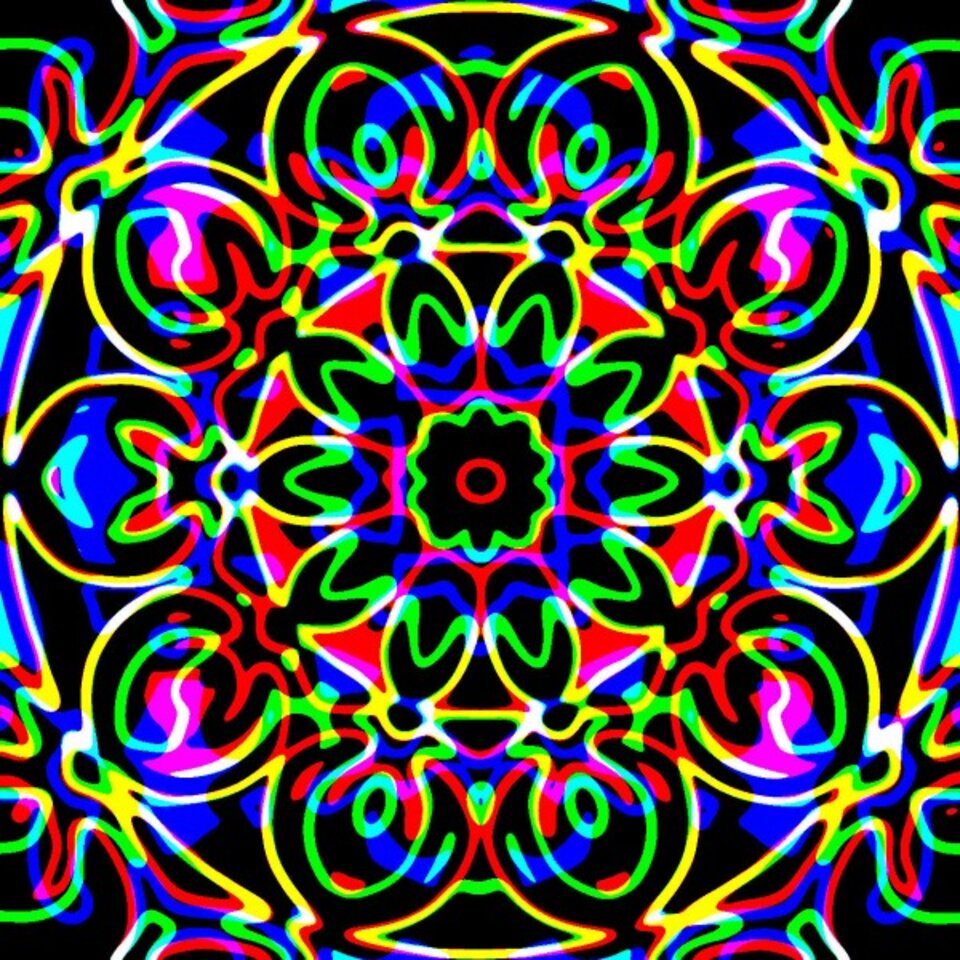 Fensterbild-Mosaik 31893, Digitalkunst auf Karton, José S. Ocón