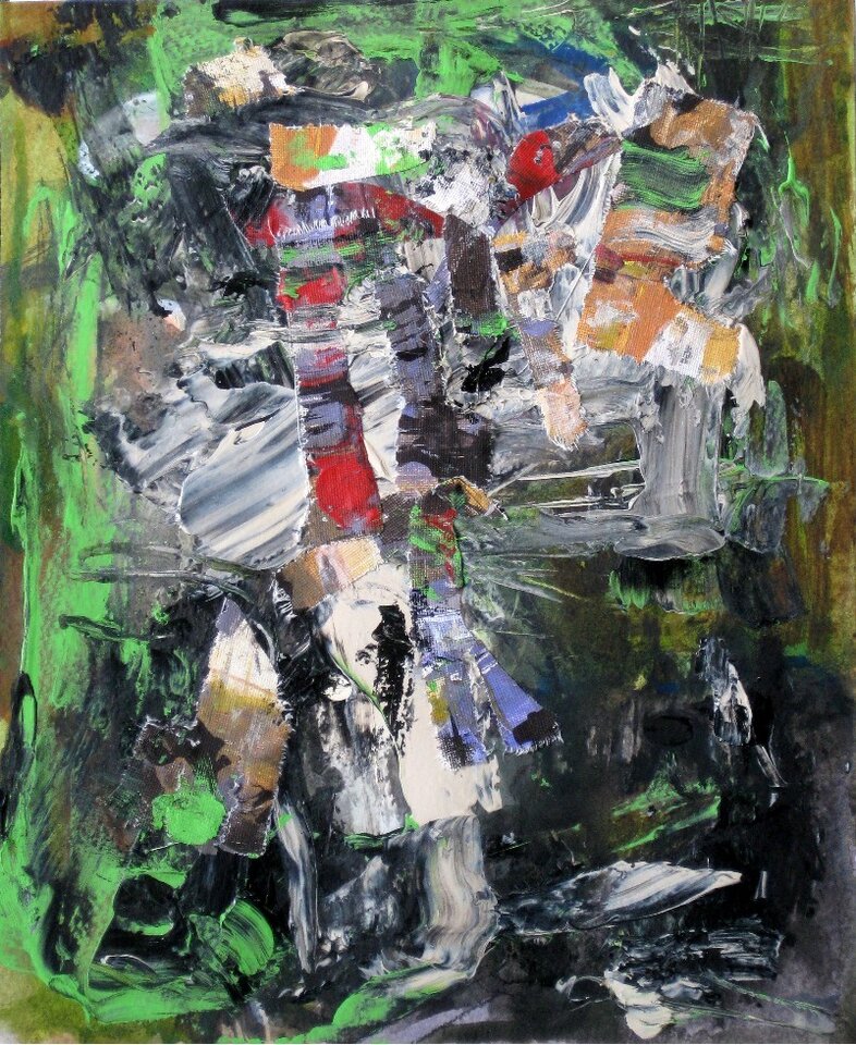 the dreamseller, Mischtechnik auf Karton, Peter Rademacher