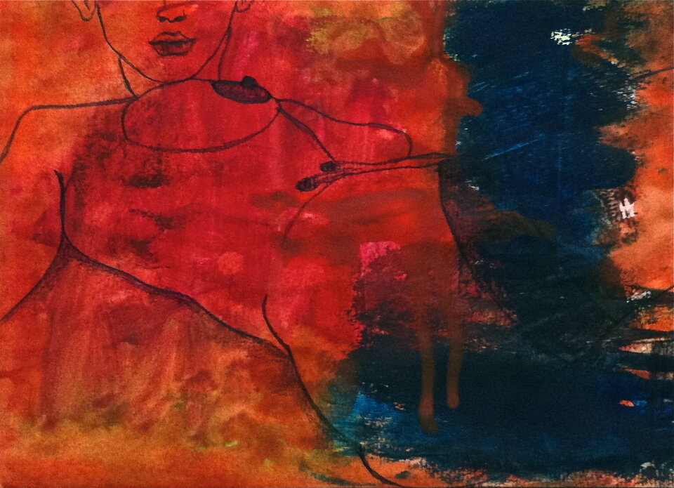 Natalie, Bleistift auf Papier, Peter Rademacher