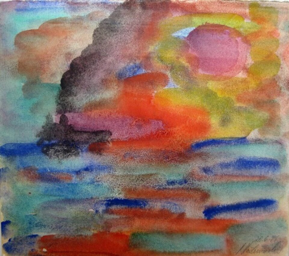 Dampfer auf See, Peter Rademacher