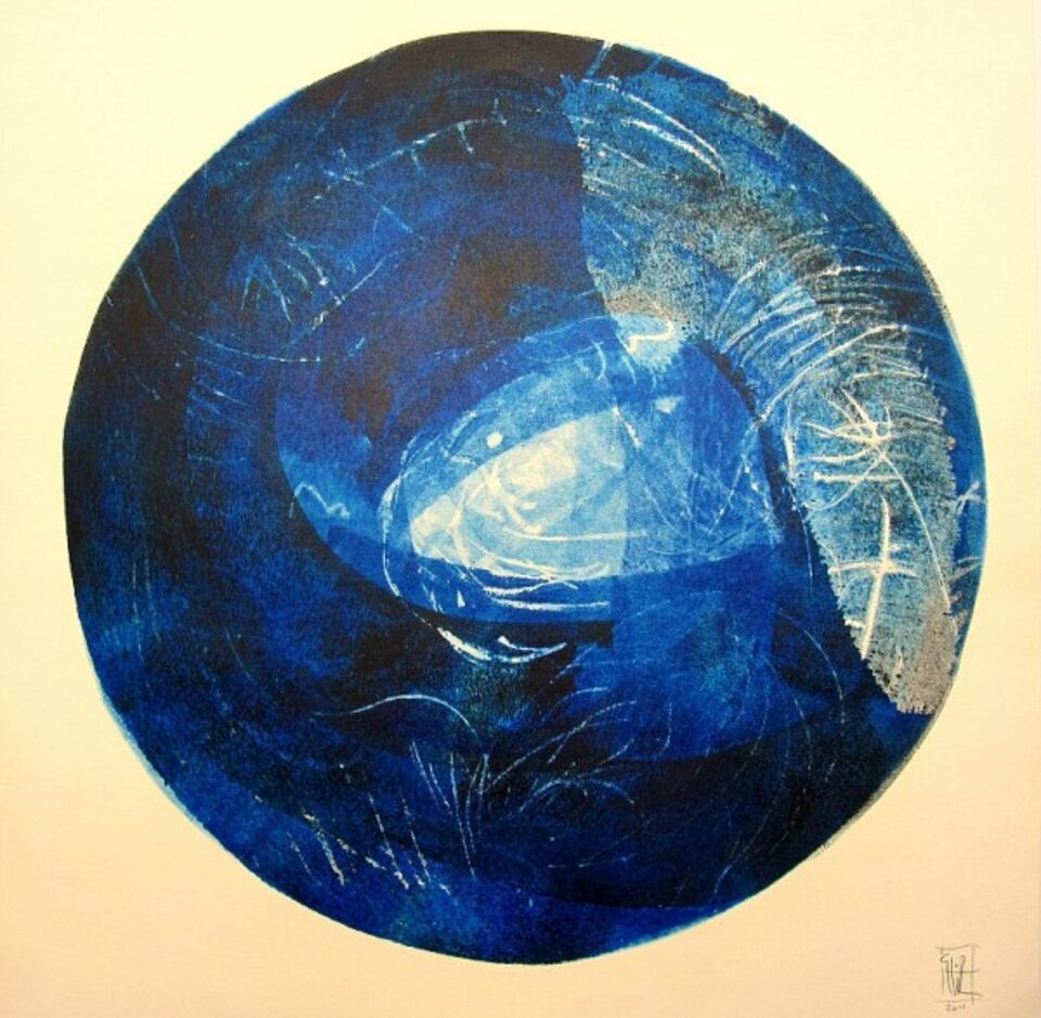 Ocean Earth, Druck auf Papier, Sven Wangemann
