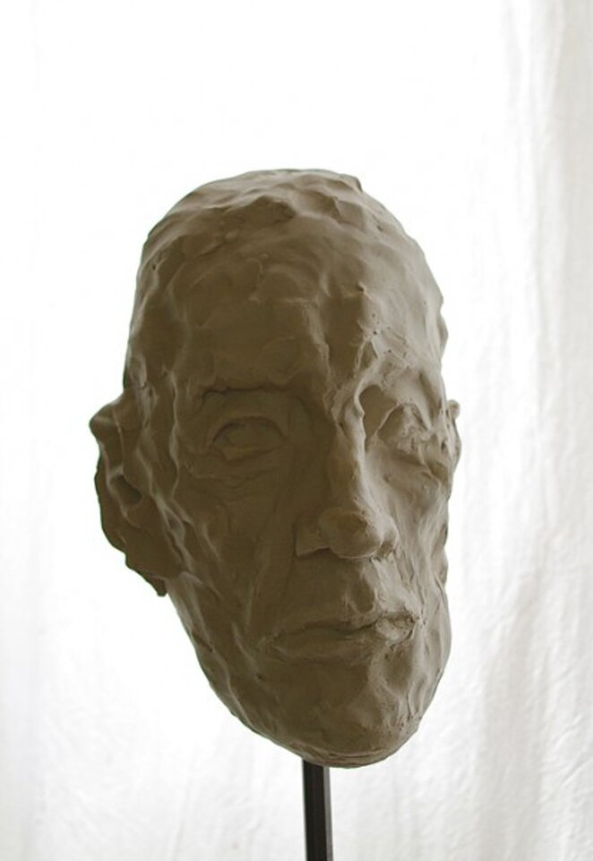 Kopf III, Ton aus Ton, Anita Voigt