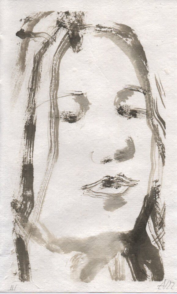 Kopf Mädchen III, Anita Voigt