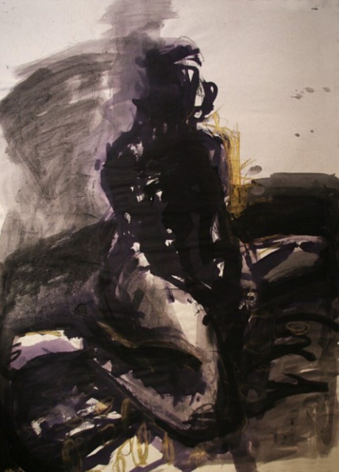 K. im Atelier, Mischtechnik , Anita Voigt