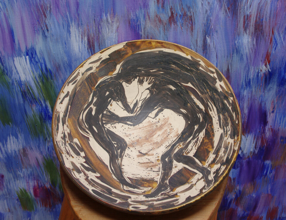 große Schale (unverk.), Keramik , Anita Voigt
