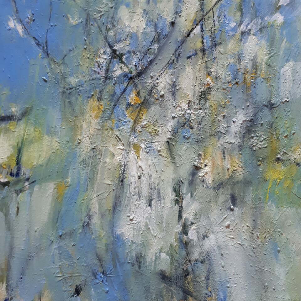 verwehter Tag , Mischtechnik auf Leinwand, Anita Voigt