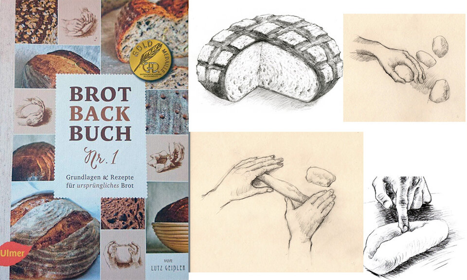 Brotbackbuch Nr. 1 Lutz Geißler / Illustrationen, Zeichnung , Anita Voigt