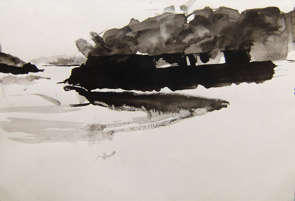 Killybeg 6, Tusche Papier, Anita Voigt