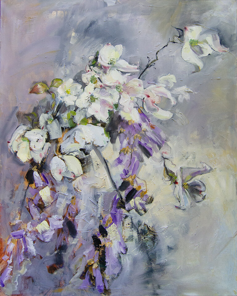 April, Öl auf Leinwand, Anita Voigt