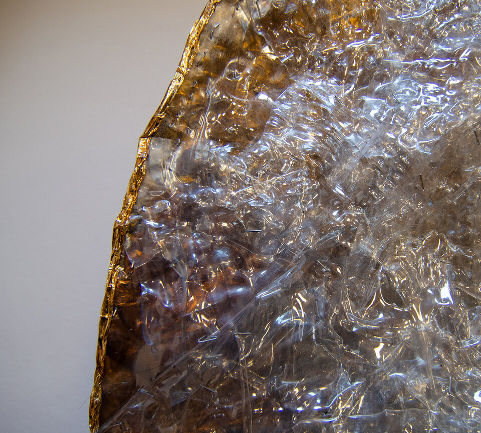 Margaritifera Margaritifera, Projekt Flußperlmuschel Detail III, Recyclingobjekt aus Einwegflaschen u.a. , Anita Voigt