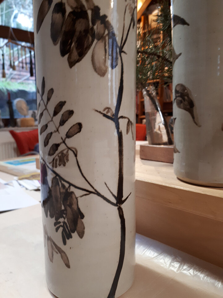 Robinienvase, Keramik , Anita Voigt