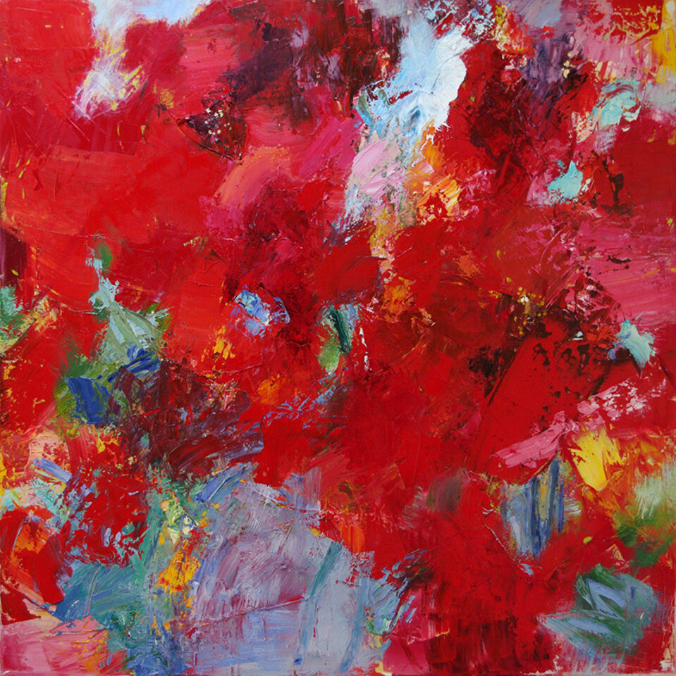 Mohn I, Öl auf Leinwand, Anita Voigt