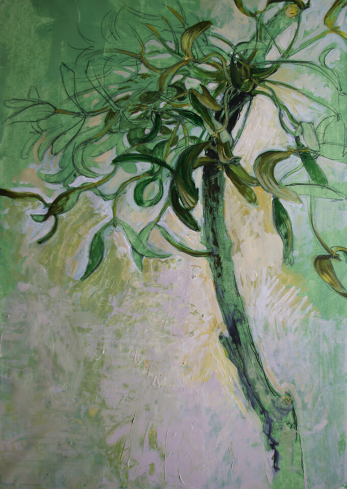 Mistel mit Aststück, Anita Voigt