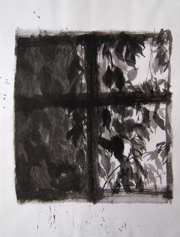 Aus dem Atelierfenster im Herbst, Anita Voigt