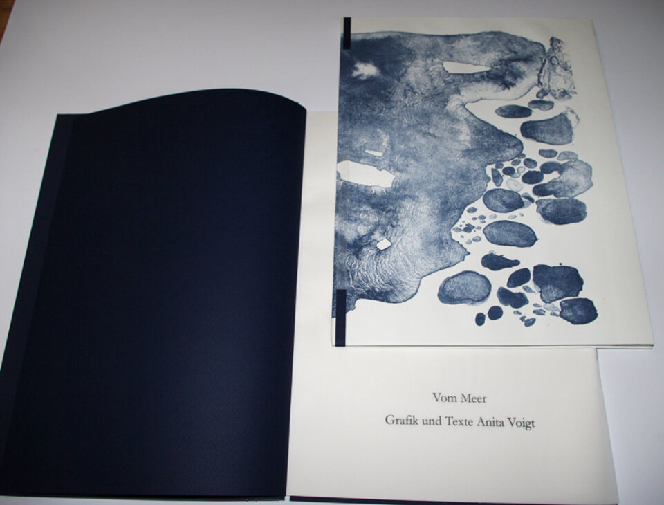 Vom Meer,Text und Bilder A. Voigt, Lithografie / Algrafie , Anita Voigt