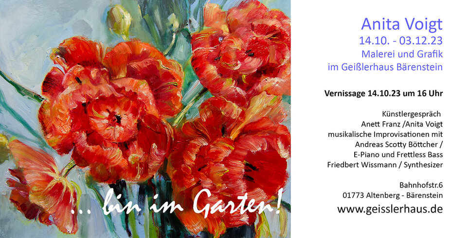 ... bin im Garten!