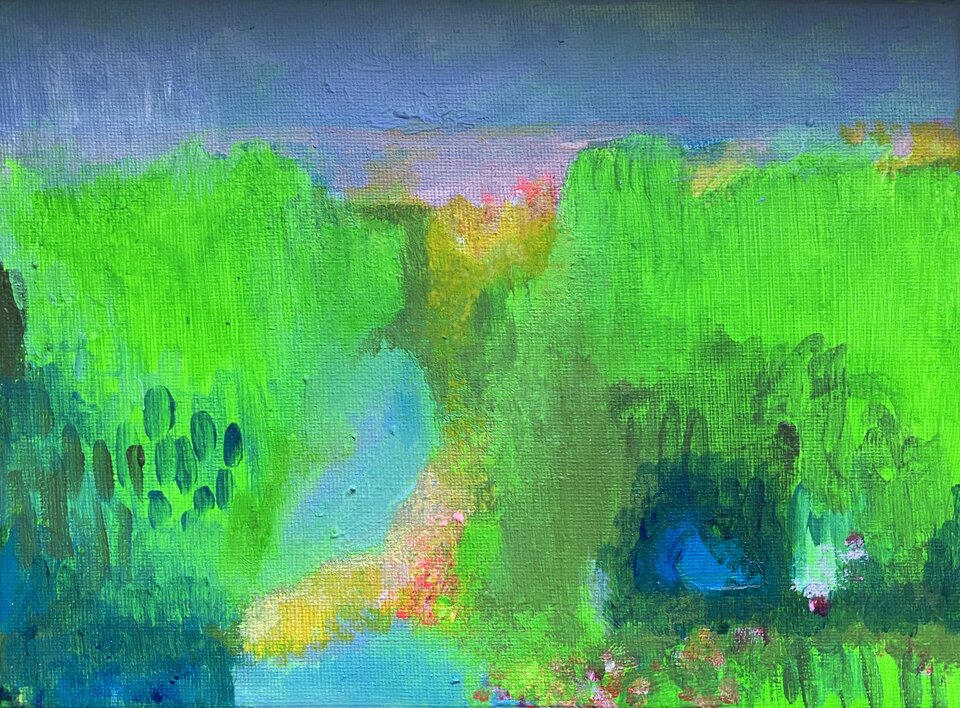 leuchtend, Acryl auf Leinwand, Susanne Ziegler