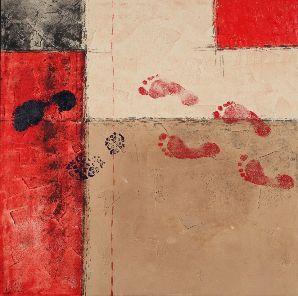 RED FEET  BLUE SOLE, Albert Weber