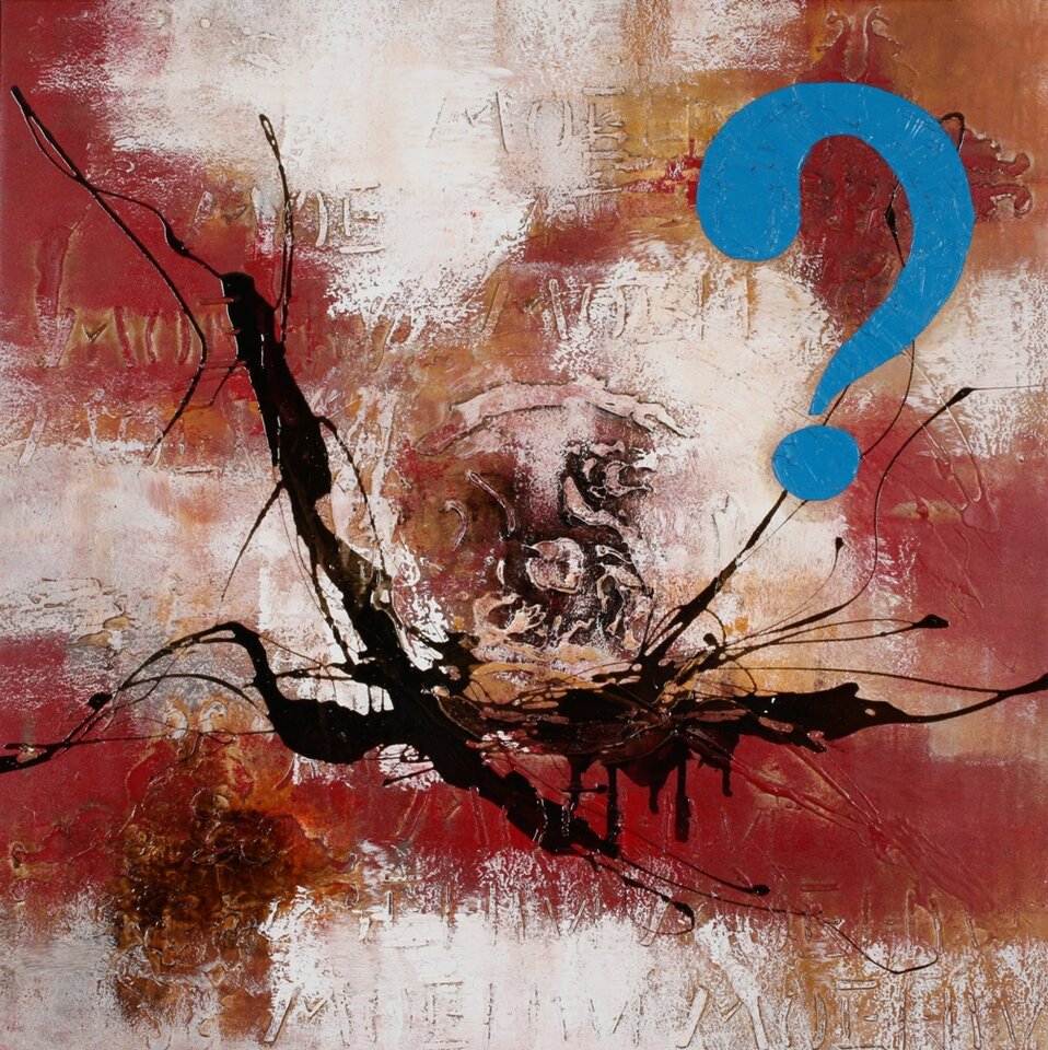 QUESTION MARK BLUE, Albert Weber