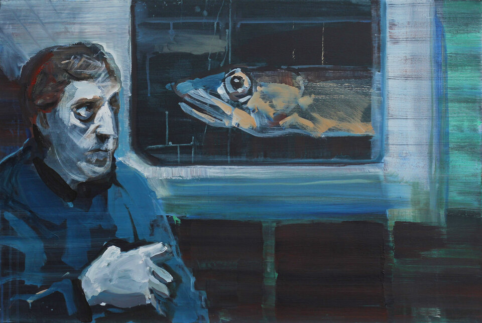 Erscheinung, Acryl auf Leinwand, Dieter Hess