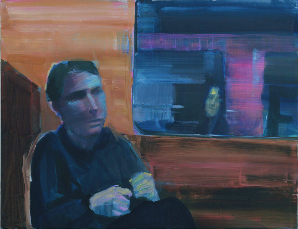 Gegenüber, Acryl auf Leinwand, Dieter Hess