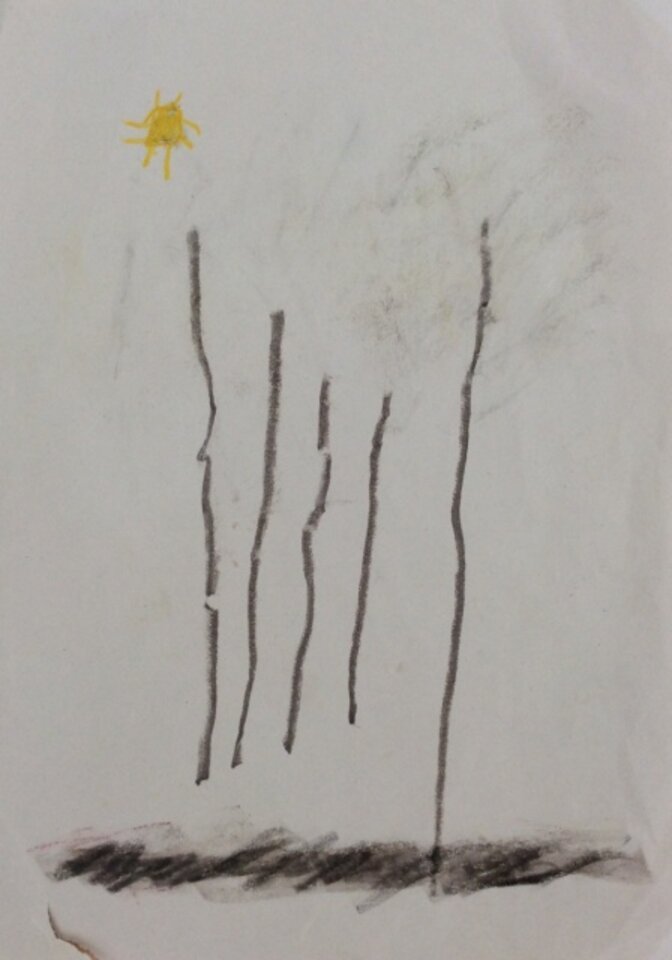 Ohne Titel, Mischtechnik auf Papier, Friedrich Fröhlich