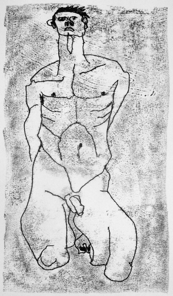 Körperstudie, Friedrich Fröhlich