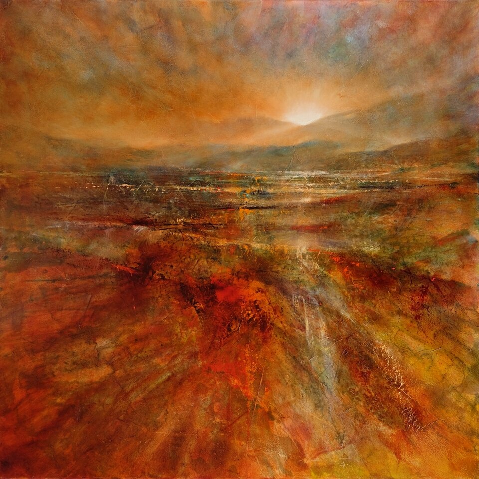Sonnenaufgang, Öl auf Leinwand, Annette Schmucker Atelier und Galerie
