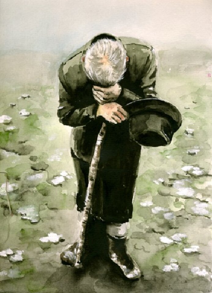 Partenza, Aquarell auf Papier, Ursula Roth